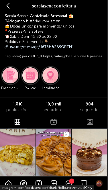 Instagram da Soraia Senna